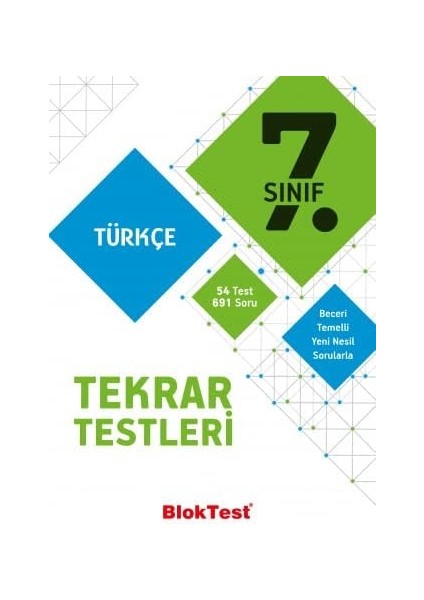 Bloktest 7. Sınıf Türkçe Tekrar Testleri 2021-2022