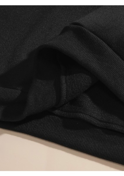 Kadın Kapüşonlu Simple Joy Sırt Baskılı Oversize Hoodie - Sokak Stili - Günlük Kombin fiyatları