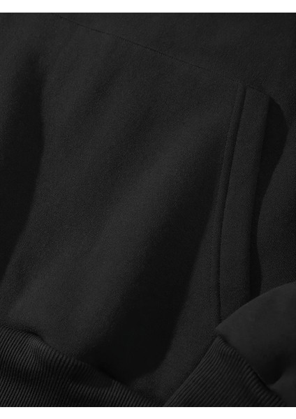 Unisex Kapüşonlu Ayın Evreleri Baskılı Oversize Hoodie - Sokak Stili - Günlük Kombin indirimleri