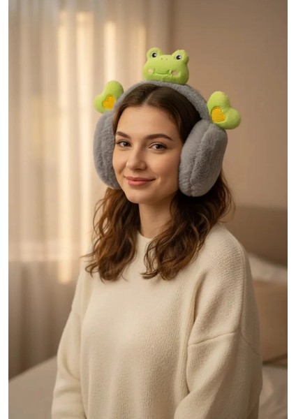 Kurbağa Figürlü Çocuk Kulaklık