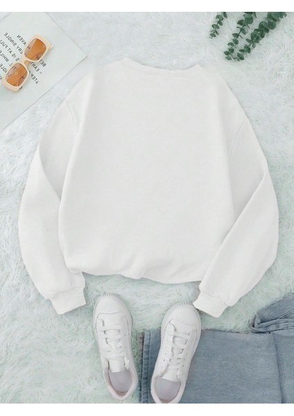 Korsan Ayı Baskılı Oversize Sweatshirt fiyatları