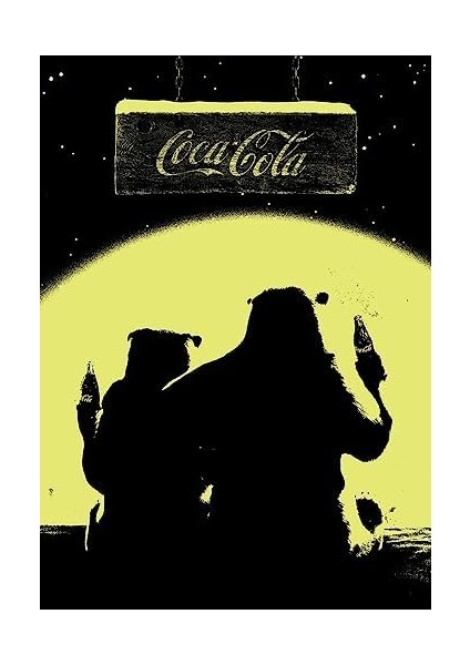 Kutup Ayıları, COLA-COLA-1000 Parça Neon Puzzle