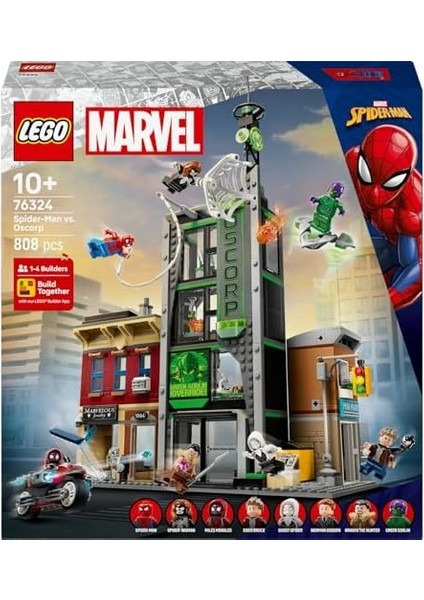 ǀ Örümcek Adam, Oscorp'a Karşı 76324 - Süper Kahraman Savaşlarını Seven 10 Yaş ve Üzeri Çocuklar Için Interaktif Oyun ve Sergileme Deneyimi Sunan Yapım Seti, Hediye Fikri (808 Parça) fiyatları