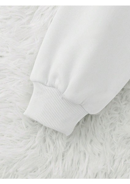 Korsan Ayı Baskılı Oversize Sweatshirt modelleri