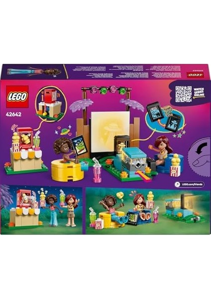 Arkadaşlık Film Gecesi 42642-6 Yaş ve Üzeri Kız ve Erkek Çocuklar Için 2 Mini Bebek ve Aksesuarlar Içeren Yaratıcı Rol Yapma Oyuncağı Yapım Seti, Doğum Günü Hediyesi Fikri (154 Parça)