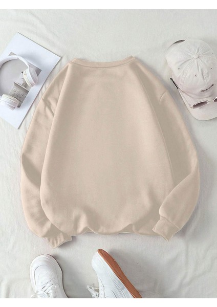 God Got Me Baskılı Oversize Sweatshirt fiyatları