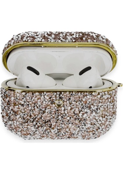 Buğz Newface Airpods Pro 2 (2.nesil) Luz Taşlı Kılıf - Pembe