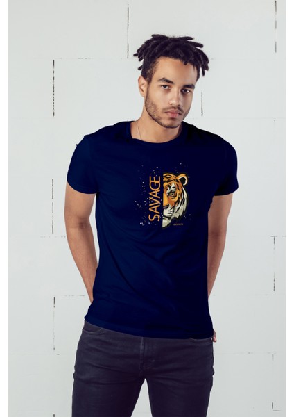 Savage Kaplan Baskılı Oversize Erkek T-Shirt fiyatları