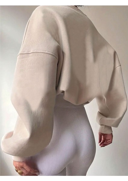 Baskısız Düz Oversize Sweatshirt fiyatları