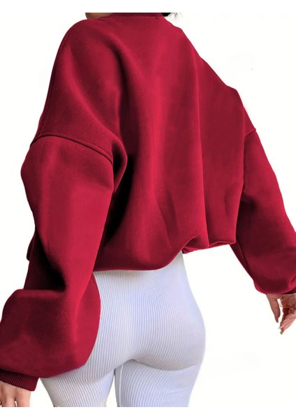 Baskısız Düz Oversize Sweatshirt fiyatları