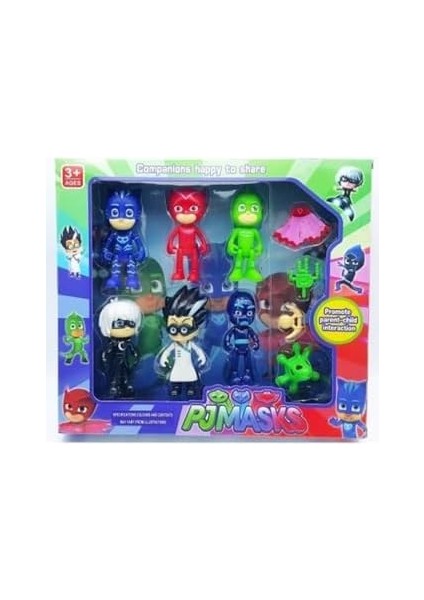 Pjmasks Pijamaskeliler 6 Adet Owlette Catboy Gekko Moongril Romeo Figür Oyuncak fiyatları