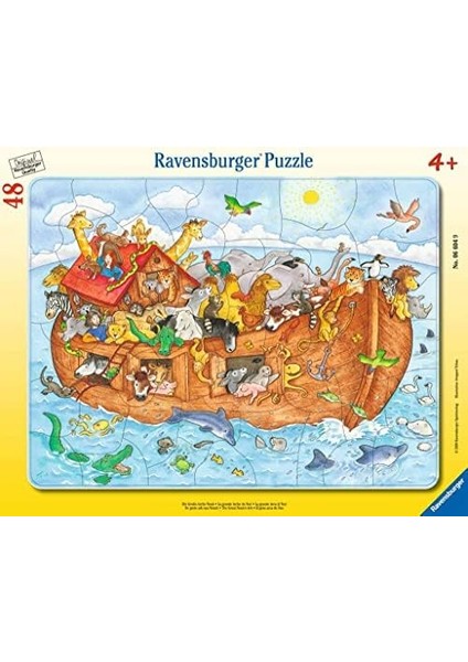 48 Parça Büyük Çerçeveli Nuhun Gemisi Puzzle