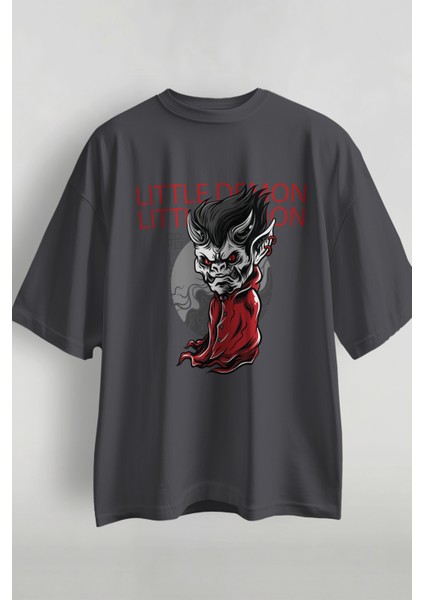 Lucifer Baskılı Oversize T-Shirt fiyatları