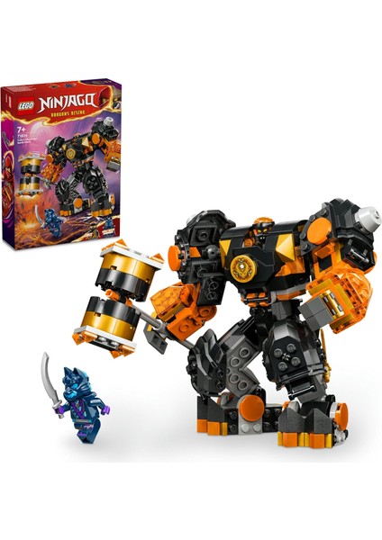 Un Toprak Elementi Robotu 71806 - 7 Yaş ve Üzeri Kız ve Erkek Çocukları Için Doğum Günü Hediyesi Fikri, 2 Minifigürü Içeren Dekoratif Yaratıcı Oyuncak Yapım Seti (235 Parça)