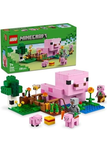 Minecraft Yavru Domuz Evi 21268 - 7 Yaş ve Üzeri Çocuklar Için Kahraman Figürü, Yaratıklar ve Orman Biyomu Içeren Çiftlik Hayvanı Yapım Seti, Erkek ve Kız Çocukları Için Hediye Fikri (238 Parça) fiyatları