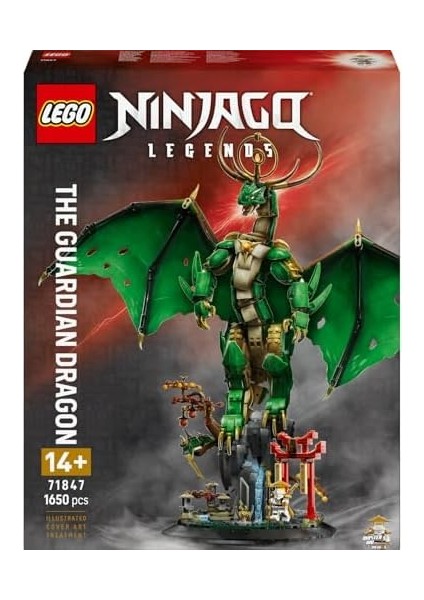 Muhafız Ejderha 71847 - 14 Yaş ve Üzeri Çocuklar Için Usta Wu Minifigürü ve Detaylı Ejderha Figürü Içeren Koleksiyonluk Yaratıcı Oyuncak Yapım Seti, Doğum Günü Hediyesi (1650 Parça) fiyatları