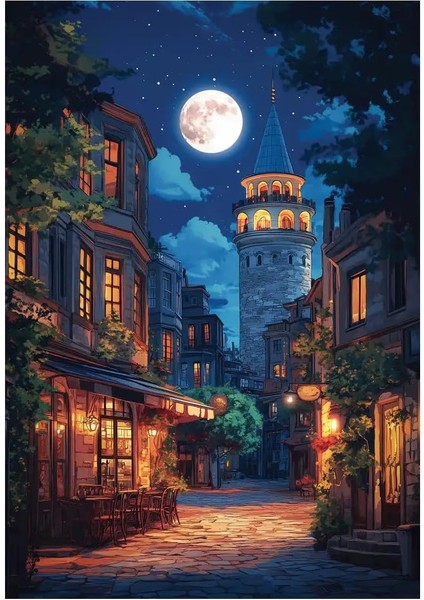 Puzzle - Dolunayda GALATA,500 Parça Puzzle, #3643 fiyatları