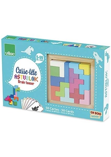 Vilac Astublok Brain Teaser 3 Boyutlu Bulmacalar
