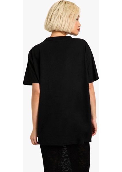 Oversize Kadın San Francisco Baskılı T-Shirt modelleri