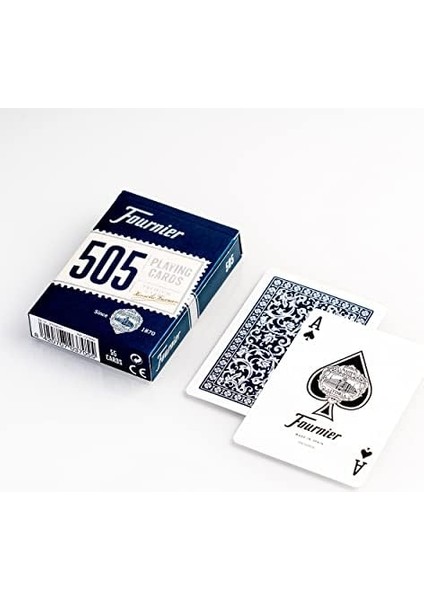 Fournier Poker Oyun Kartları Nº 505, Standard Endeks, Kırmızı Veya Mavi fiyatları