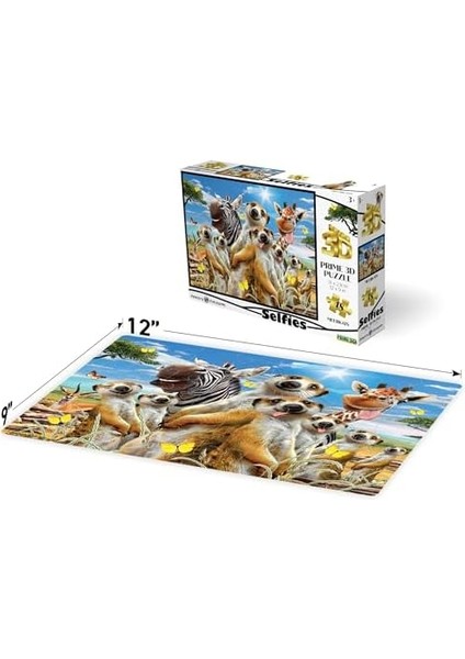 3D - Mirket Selfie - 48 Parça Puzzle modelleri