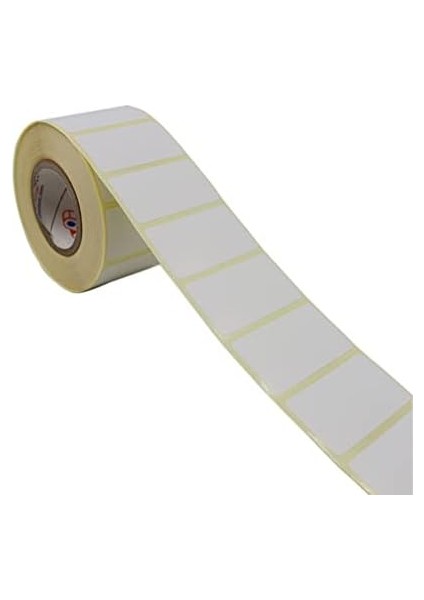 Hazır Al Hızlı Al Kuşe Etiket 45MM x 25MM Ruloda 1000 Adet 40MM Çapında Baskısız Barkod Yazıcı Etiketi modelleri
