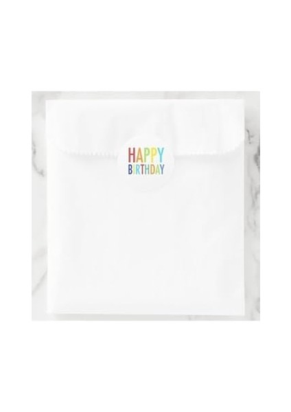 40 Adet 5 cm Happy Birthday Doğum Günün Kutlu Olsun Hediyeler Için Çıkartma Etiket