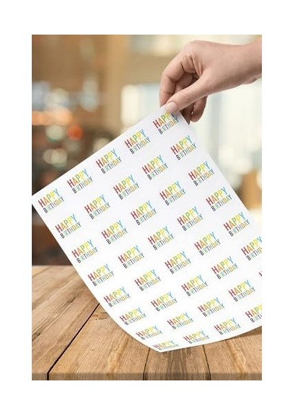 40 Adet 5 cm Happy Birthday Doğum Günün Kutlu Olsun Hediyeler Için Çıkartma Etiket fiyatları