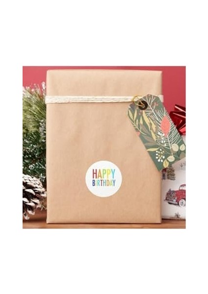 40 Adet 5 cm Happy Birthday Doğum Günün Kutlu Olsun Hediyeler Için Çıkartma Etiket modelleri