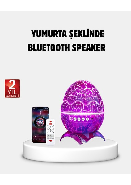 Yıldızlı Gökyüzü Dinozor Yumurta Projektör – Ayarlanabilir Parlaklık ve Hız