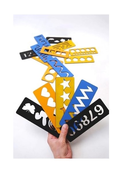 Rovexa Eğitici 4 Renkli El Kası Geliştirme ve Çizgi, Sayı ve Şekil Çalışmaları Seti 16 Parça fiyatları