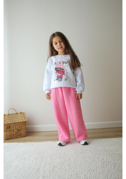 Marka Kız Çocuk Alt Üst 3 Iplik Takımiçi Şardonlu