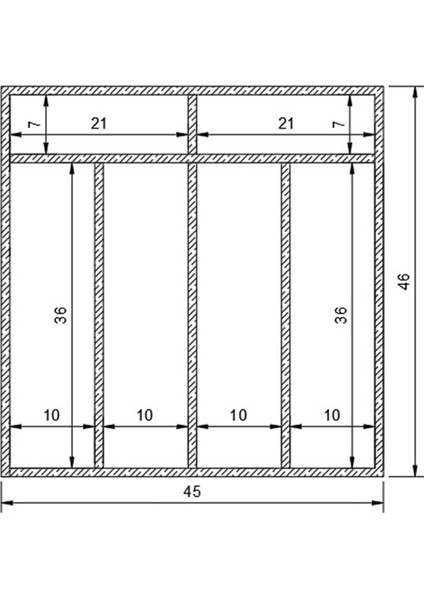 45X46 cm Ahşap Kepçelik Mutfak Çekmecesi Servis Gereçleri Düzenleyici Organizer fiyatları