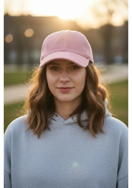 Sheforshe 13508 Süet Kep / Pembe