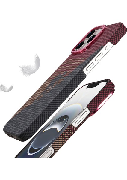 Iphone 16 Pro Max Uyumlu Magsafe Şarj Destekli Kamera Koruma Çıkıntılı Karbon Fiber Tasarımlı Kılıf modelleri