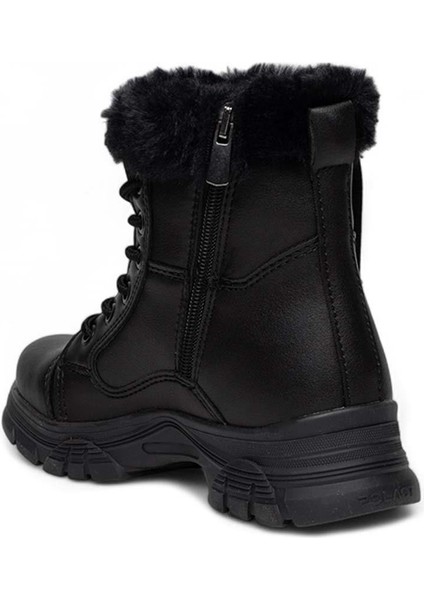 Filet Bot 24072 Cilt Siyah Deri Kürklü Kaymaz Çocuk Bot fırsatları