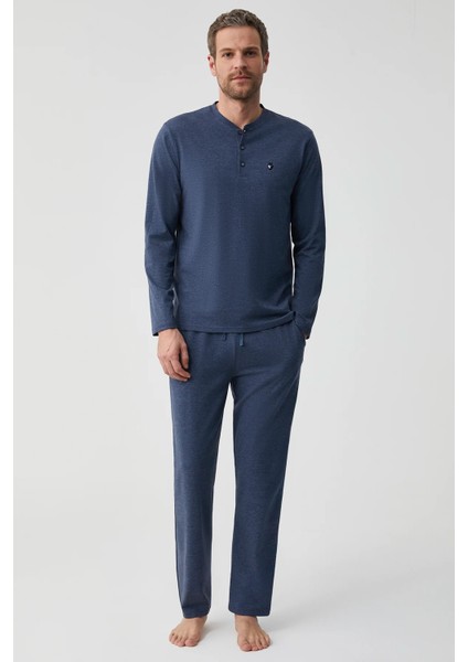 Uzun Kol Erkek Pijama Takım FT703
