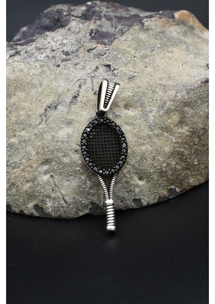 Kolye Ucu Tenis Raketi 925 Ayar Gümüş 902412