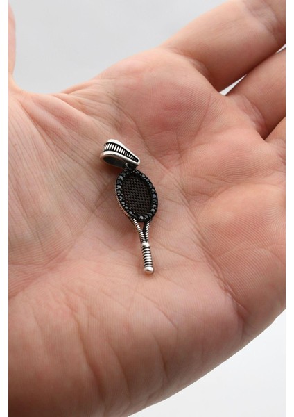 Kolye Ucu Tenis Raketi 925 Ayar Gümüş 902412 fırsatları