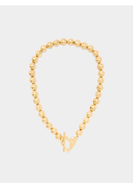 Taş Efektli Boncuklu Kısa Kolye fiyatları