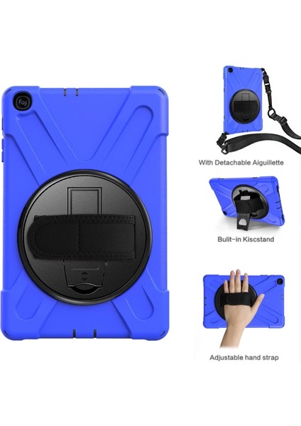 Buğz Samsung Galaxy T510 Tab A 10.1 Kılıf Amazing Tablet Kapak - Mavi