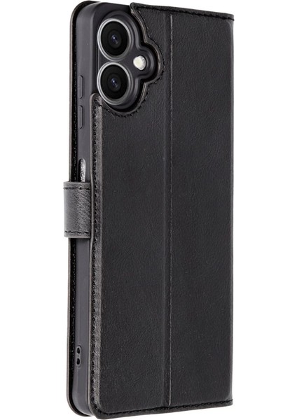 Buğz Samsung Galaxy A06 Kılıf Trend S Plus Kapaklı Kılıf - Siyah