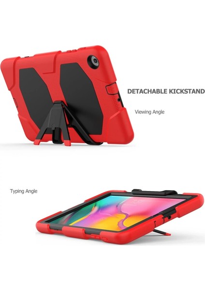 Buğz Samsung Galaxy T510 Tab A 10.1 Kılıf Griffin Tablet Kapak - Kırmızı