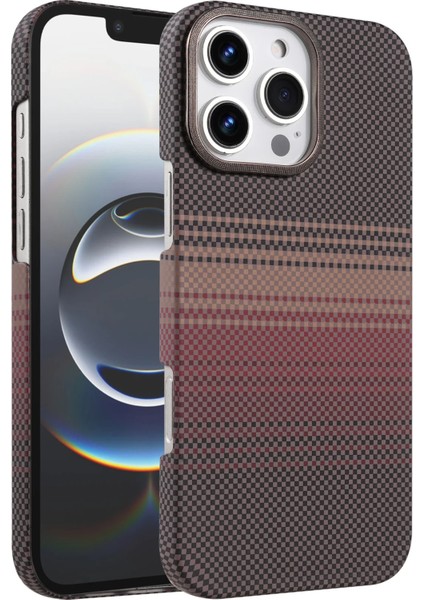 Iphone 16 Pro Max Uyumlu Magsafe Şarj Destekli Kamera Koruma Çıkıntılı Karbon Fiber Tasarımlı Kılıf
