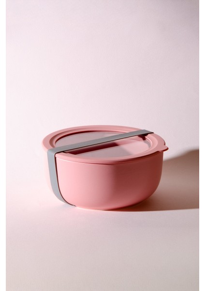 Moca Stoneware Hava Geçirmez Şeffaf Kapaklı Saklama Kabı 1000 ml | Pembe fiyatları