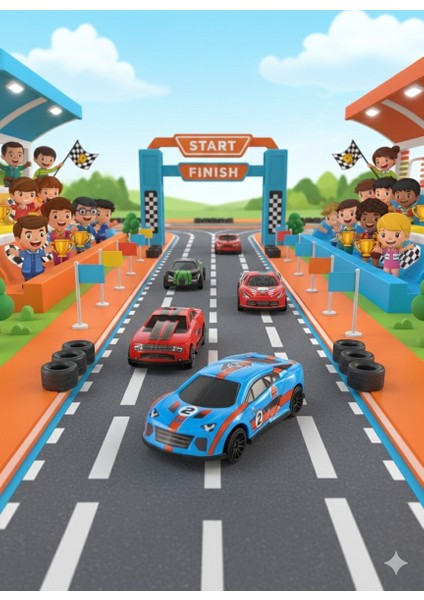 5'li Süper Arabalar Seti Oyuncak Yarış Arabaları indirimleri