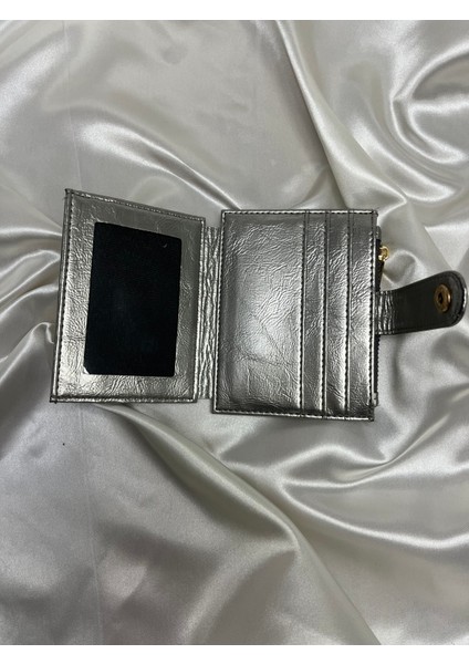 Kadın Gri Renk Suni Deri Kartlık modelleri