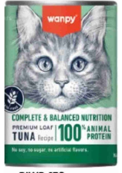 Tahılsız %100 Gerçek Et Ton Balıklı Kedi Konservesi 375 gr