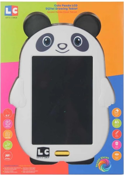 Sevimli Panda Çizim Tableti 22 cm fiyatları