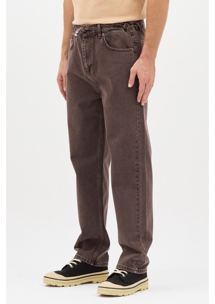 Reax 896 Beli Lastikli Ipli Baggy Bol Kesim Kot Pantolon modelleri